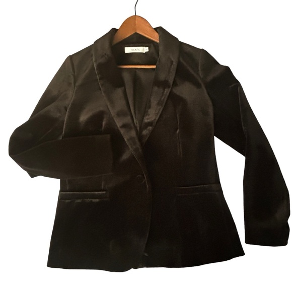 Rickis Velveteen Lined Blazer Black, Medium, Single Button *NWOT* - Picture 11 of 16